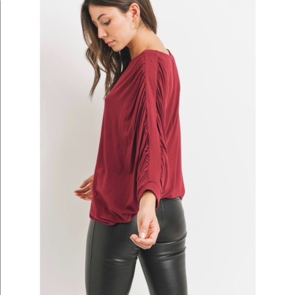 NEW! Shirred Sleeve Top! - Picture 4 of 7